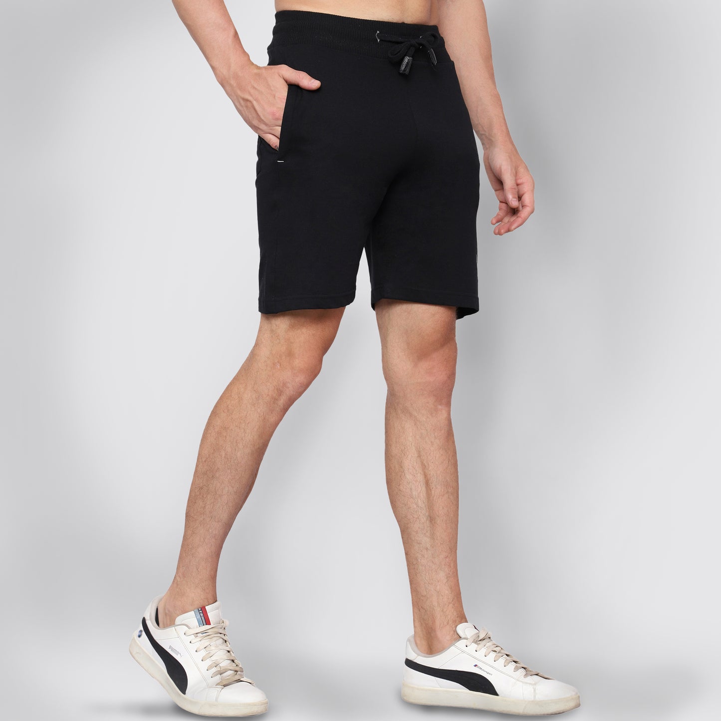 HealthHike NeoFlex Men's Regular Fit Cotton Shorts with Zipper Pocket - Comfortable Rich Solid Design Men's Shorts