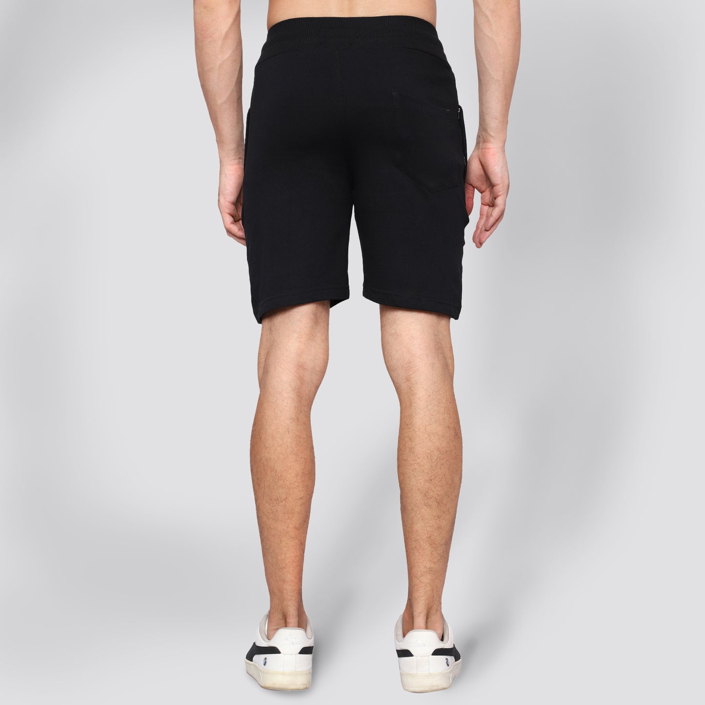 HealthHike NeoFlex Men's Regular Fit Cotton Shorts with Zipper Pocket - Comfortable Rich Solid Design Men's Shorts