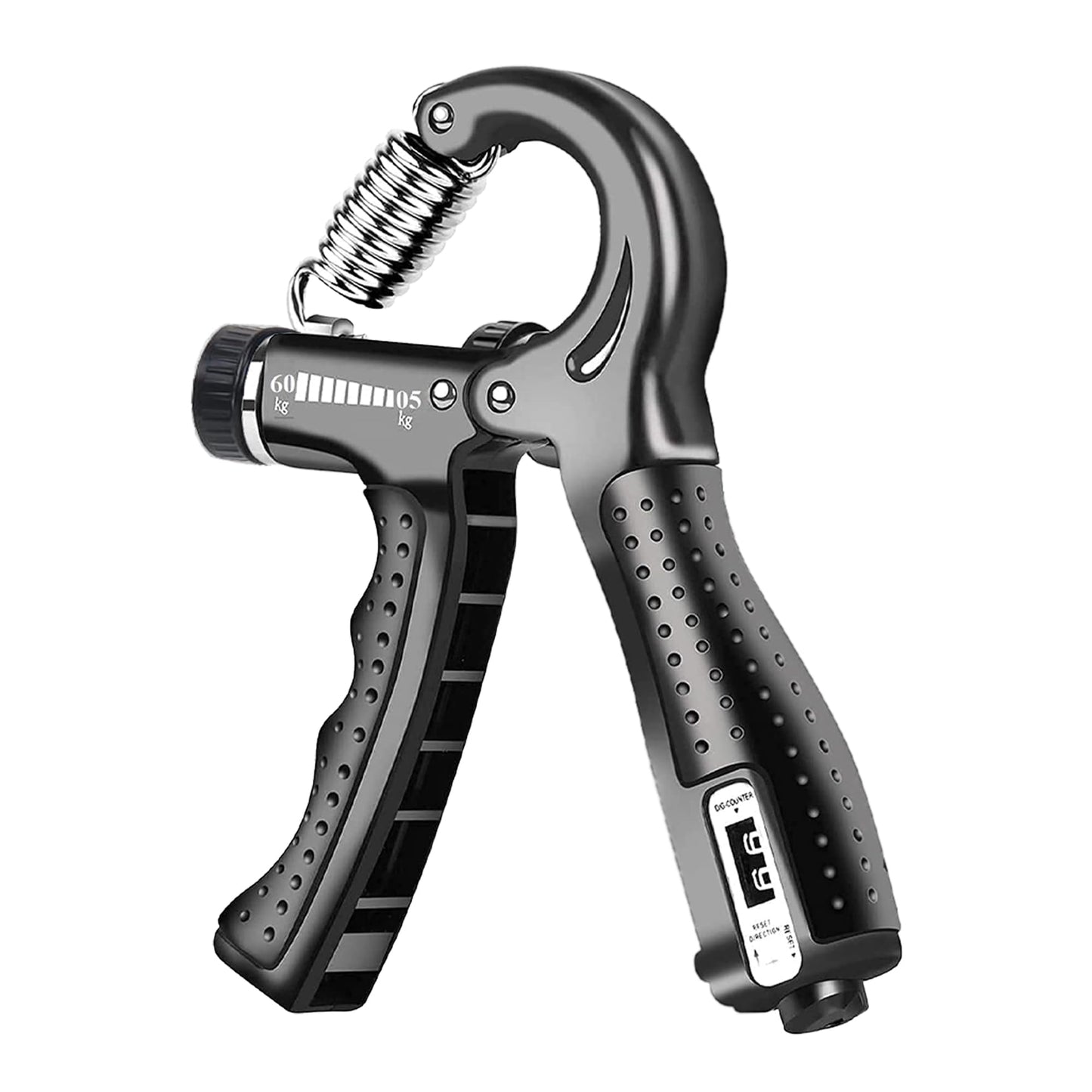 HealthHike Adjustable Hand Gripper with Counter - Black