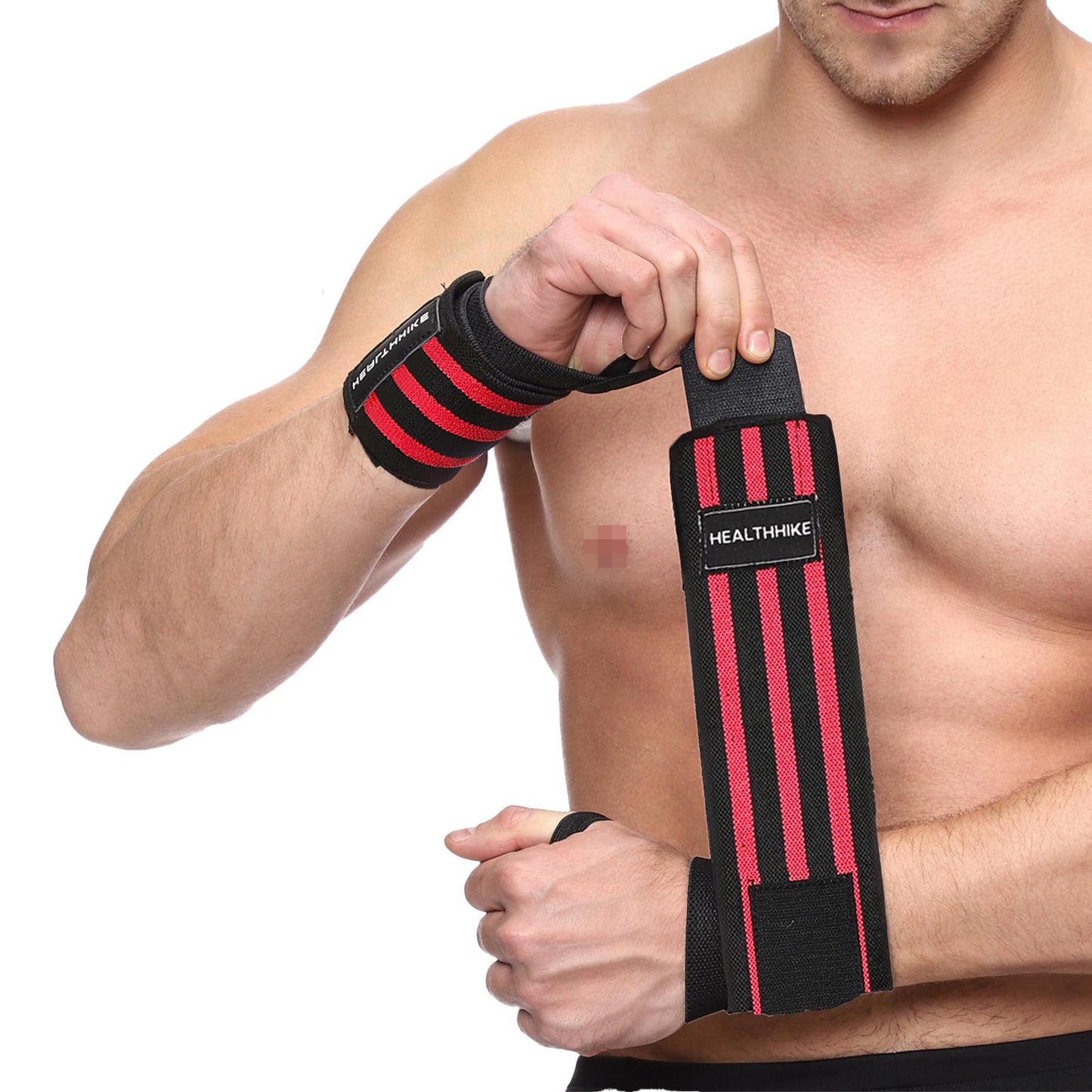 HealthHike Wrist Support Band for Gym - 3 Strip