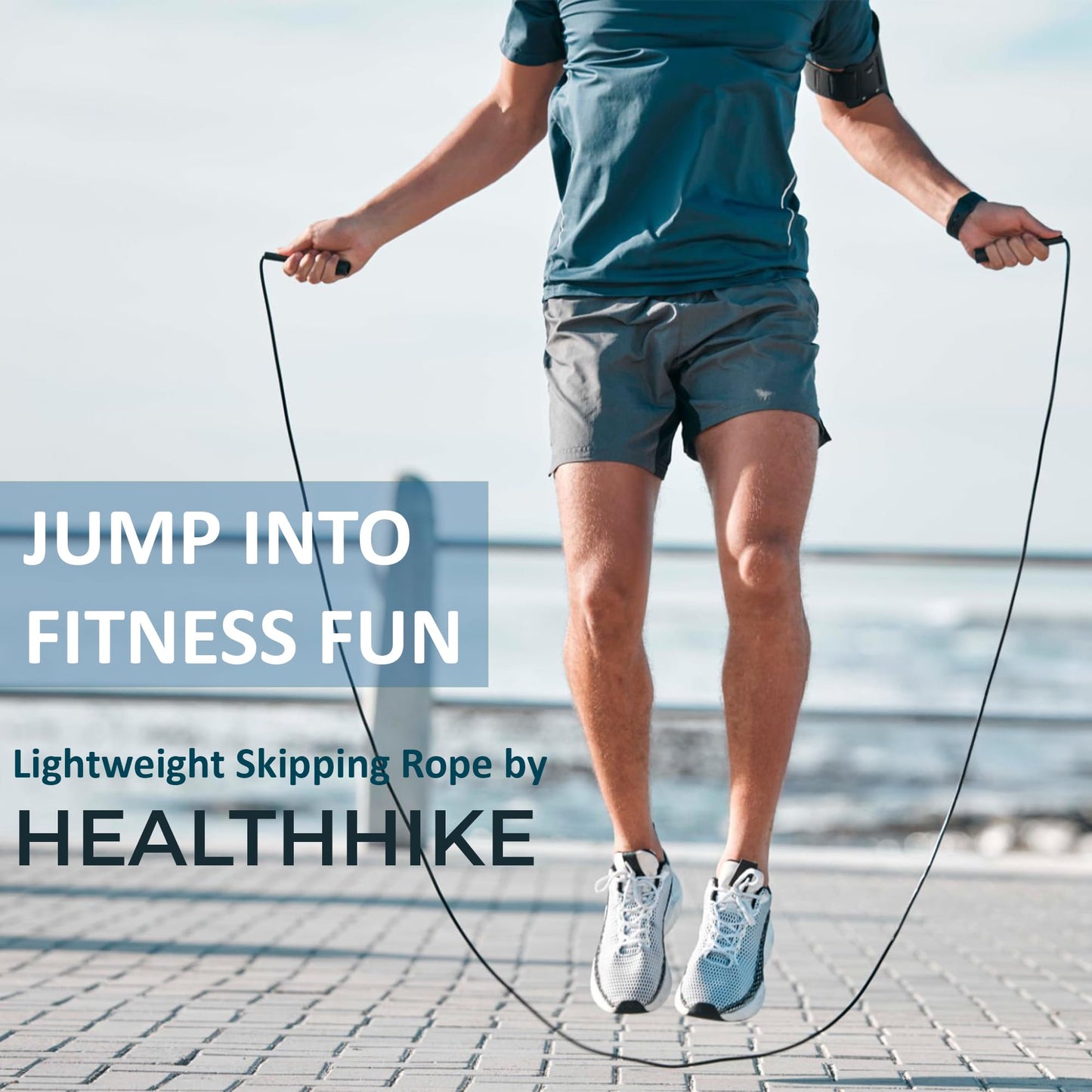 HealthHike Pencil Skipping Rope - Black