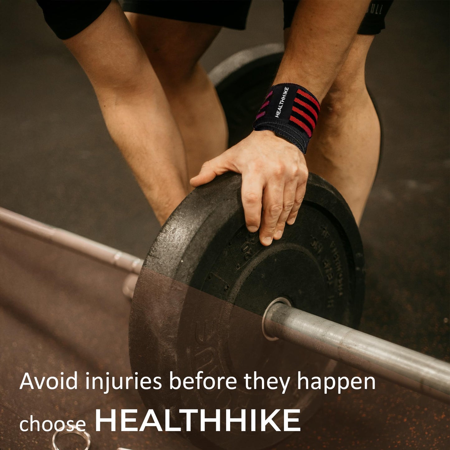 HealthHike Wrist Support Band for Gym - 4 Strip