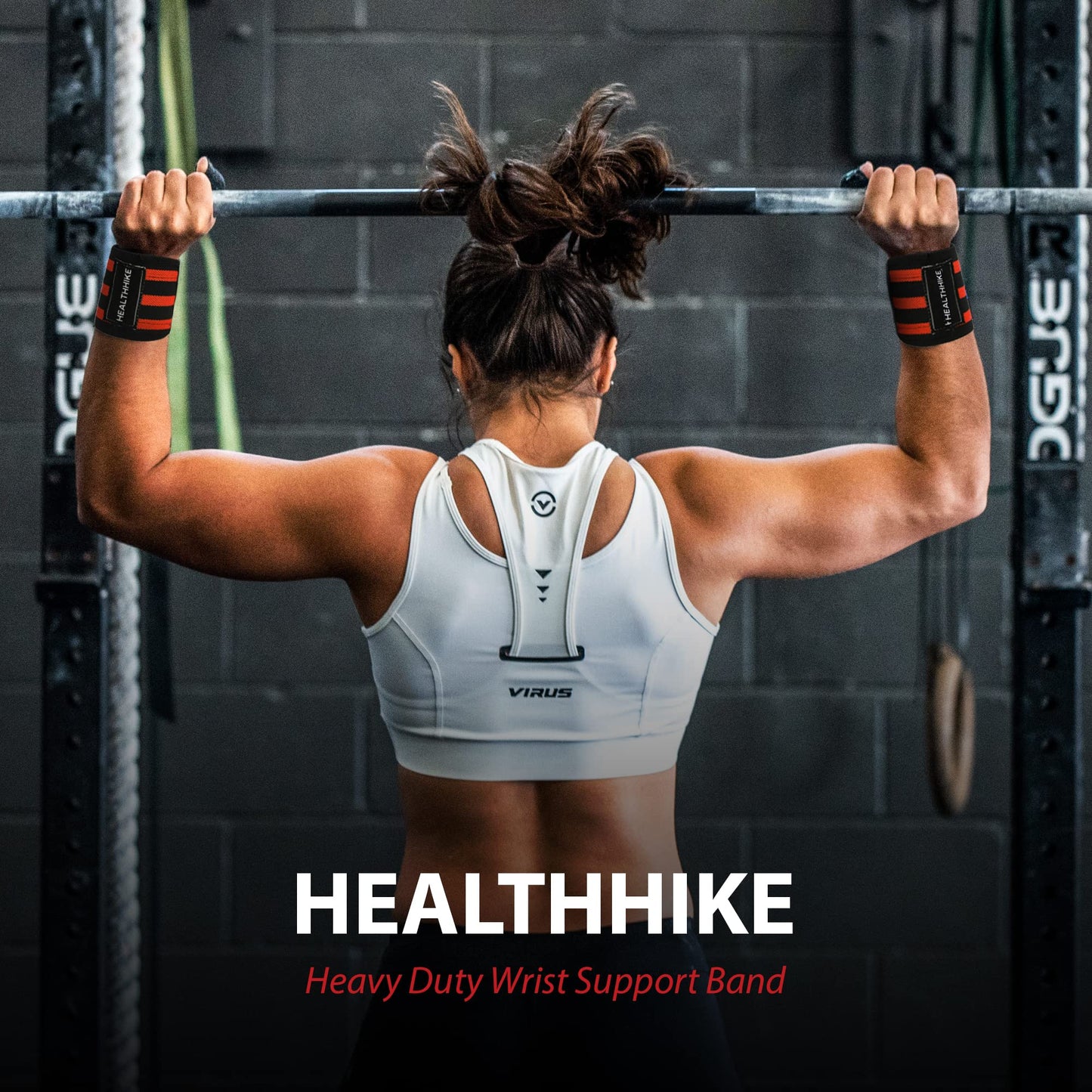 HealthHike Wrist Support Band for Gym - 3 Strip