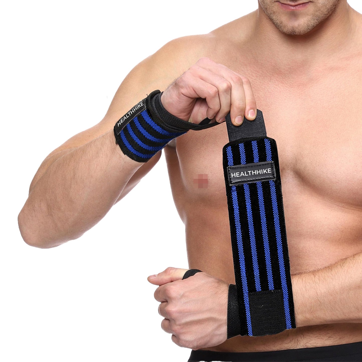 HealthHike Wrist Support Band for Gym - 4 Strip