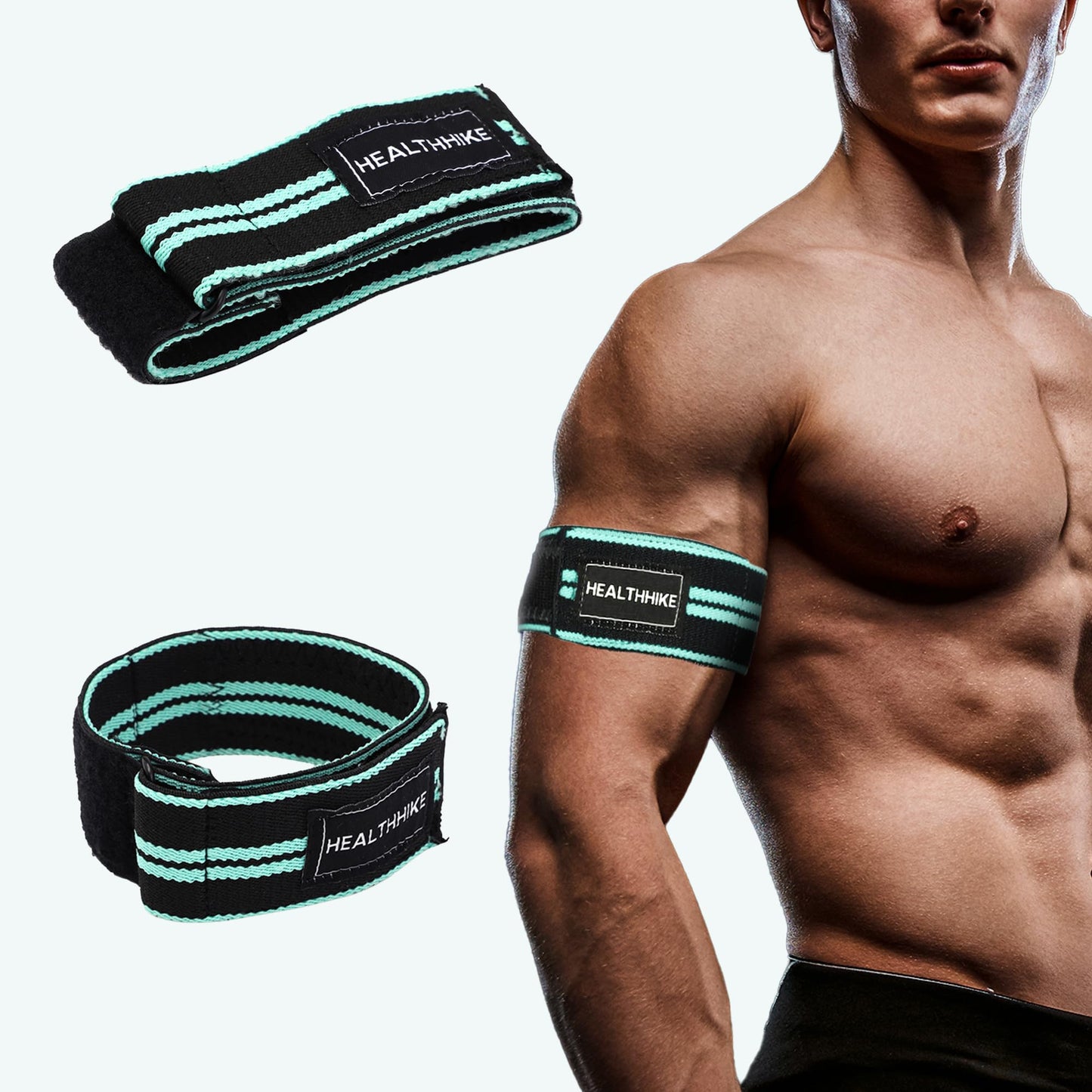 HealthHike Blood Flow Restriction Bands (BFR) for Arms Occlusion Training