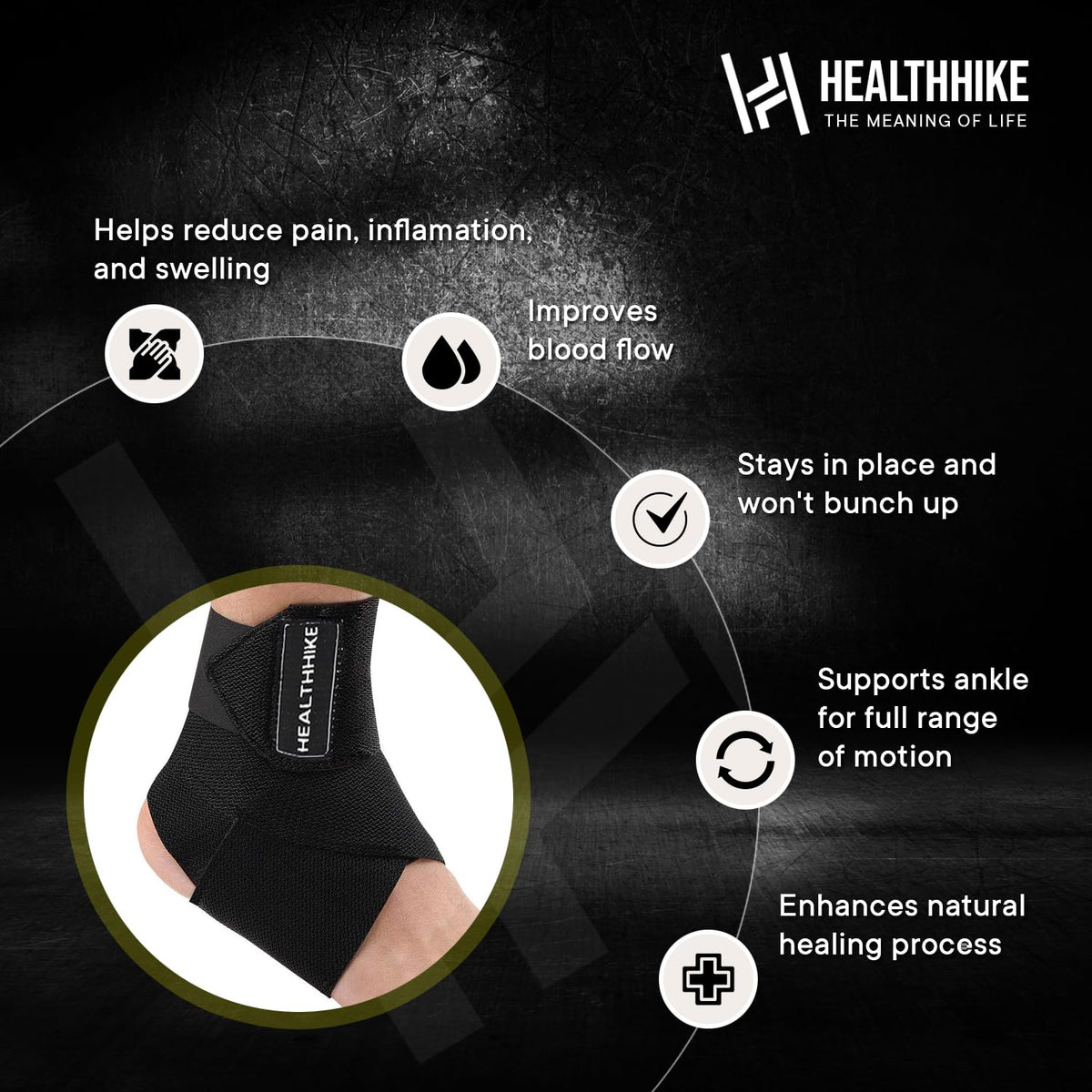 Ankle Support Brace Compression Stability Sleeve – HealthHikeHealthHike