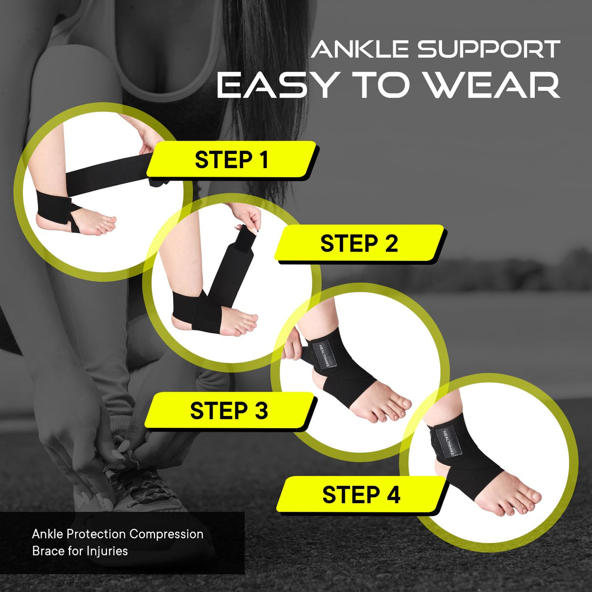 Ankle Support Brace Compression Stability Sleeve – HealthHikeHealthHike