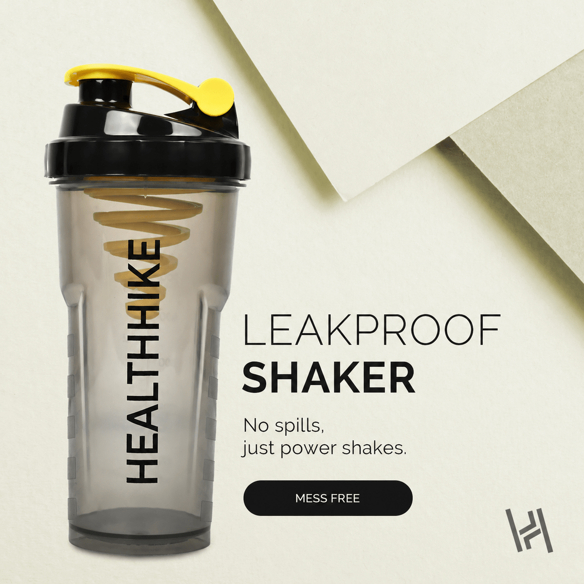 Protein Shaker Bottle 700ml Leakproof Gym Mixer – HealthHike VortexShaker BottleHealthHike