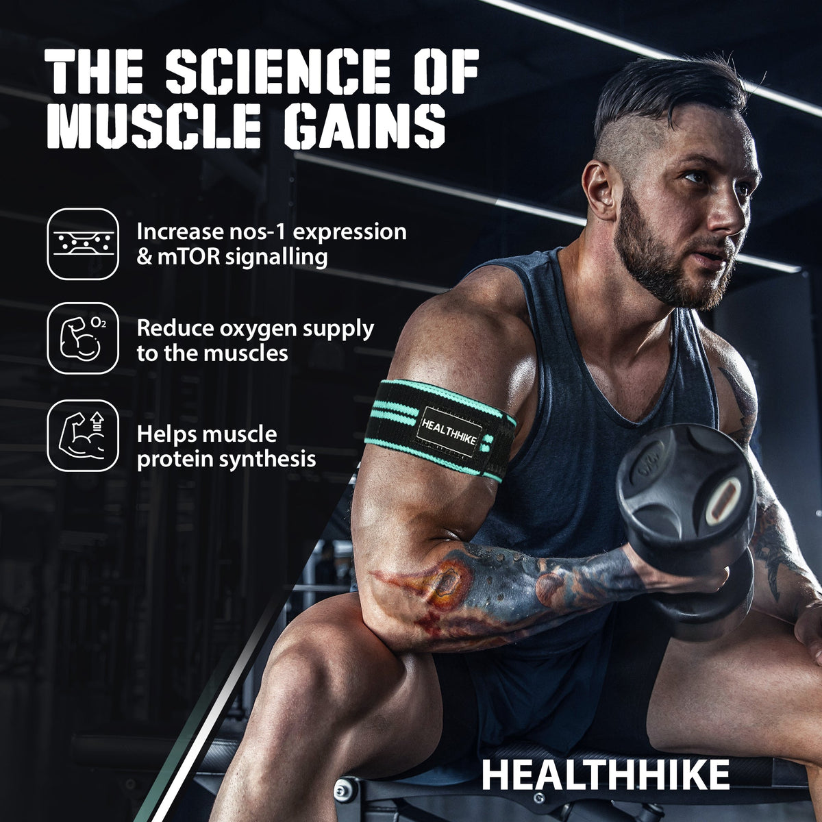 BFR Bands for Arms Blood Flow Restriction Training – HealthHikeHealthHike