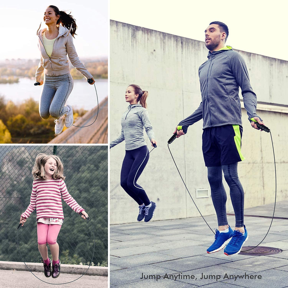 Tangle Free Skipping Rope Adjustable Speed Jump Rope – HealthHikeSkipping RopeHealthHike