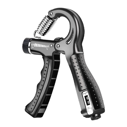 HealthHike Adjustable Hand Gripper with Counter - Black
