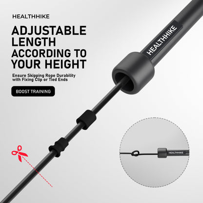 HealthHike Pencil Skipping Rope - Black