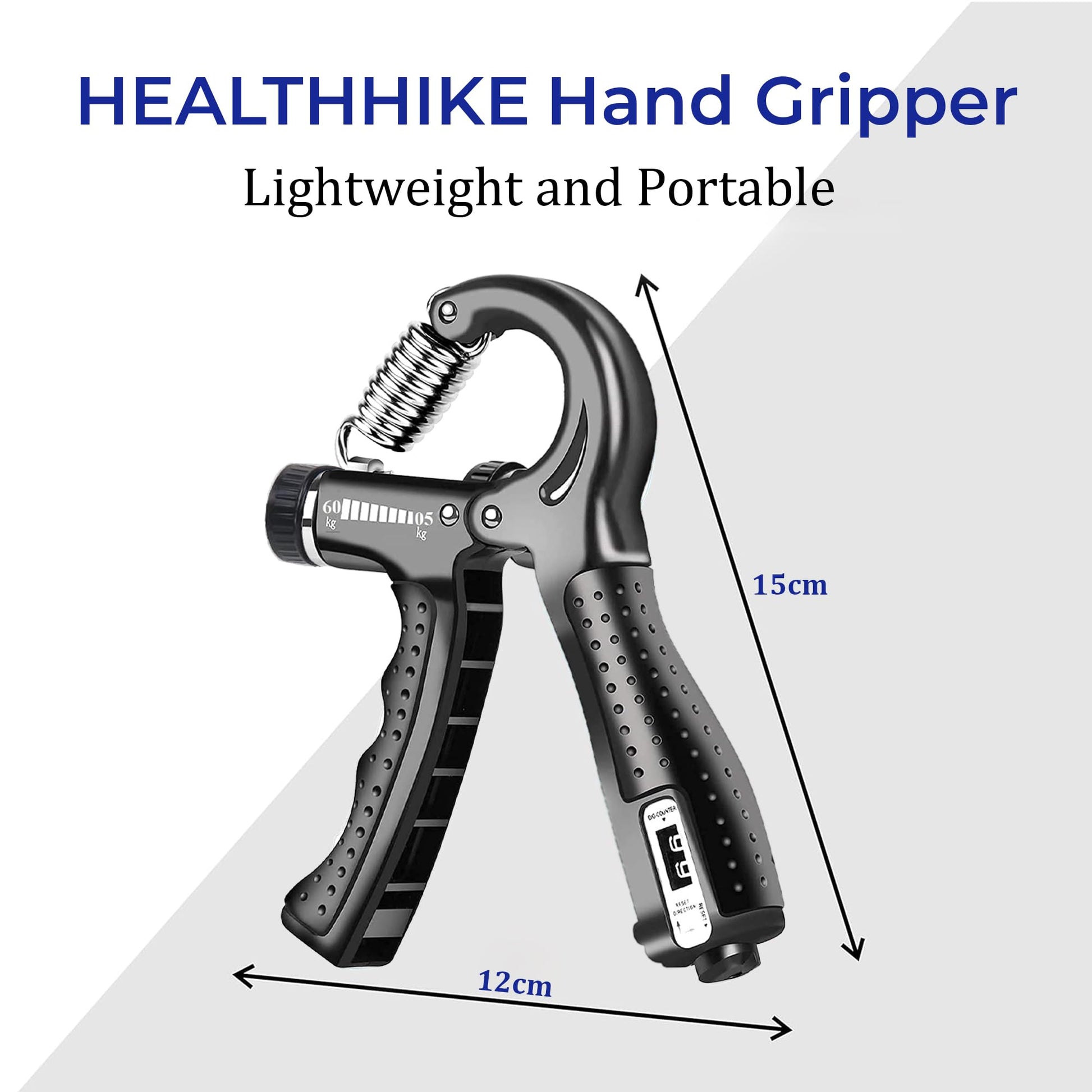 Adjustable Hand Gripper with Counter Strength Trainer – HealthHikeHealthHike