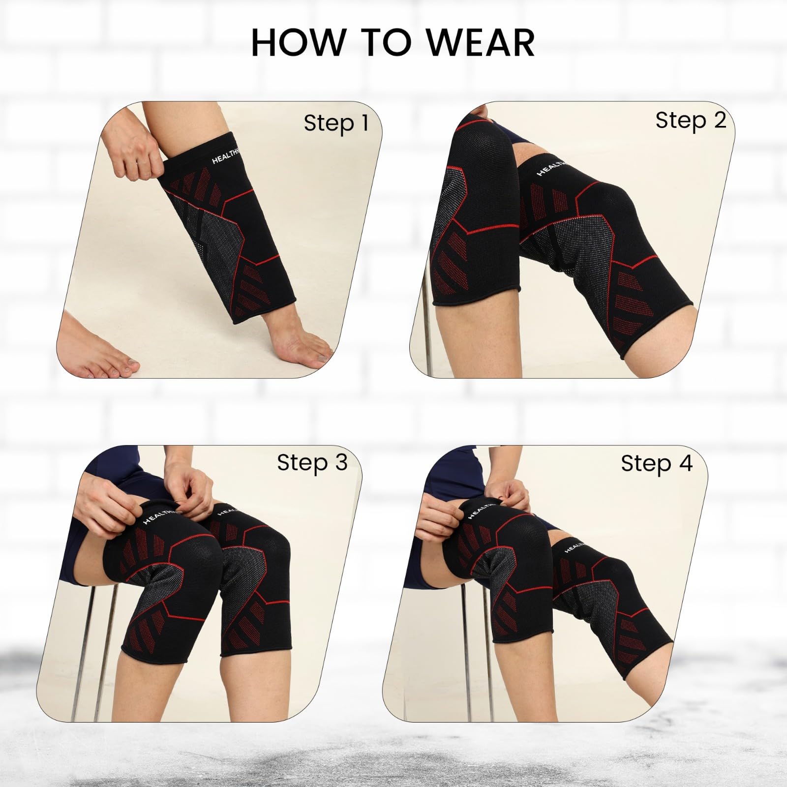 Knee Support Brace for Gym Running & Sports – HealthHikeHealthHike