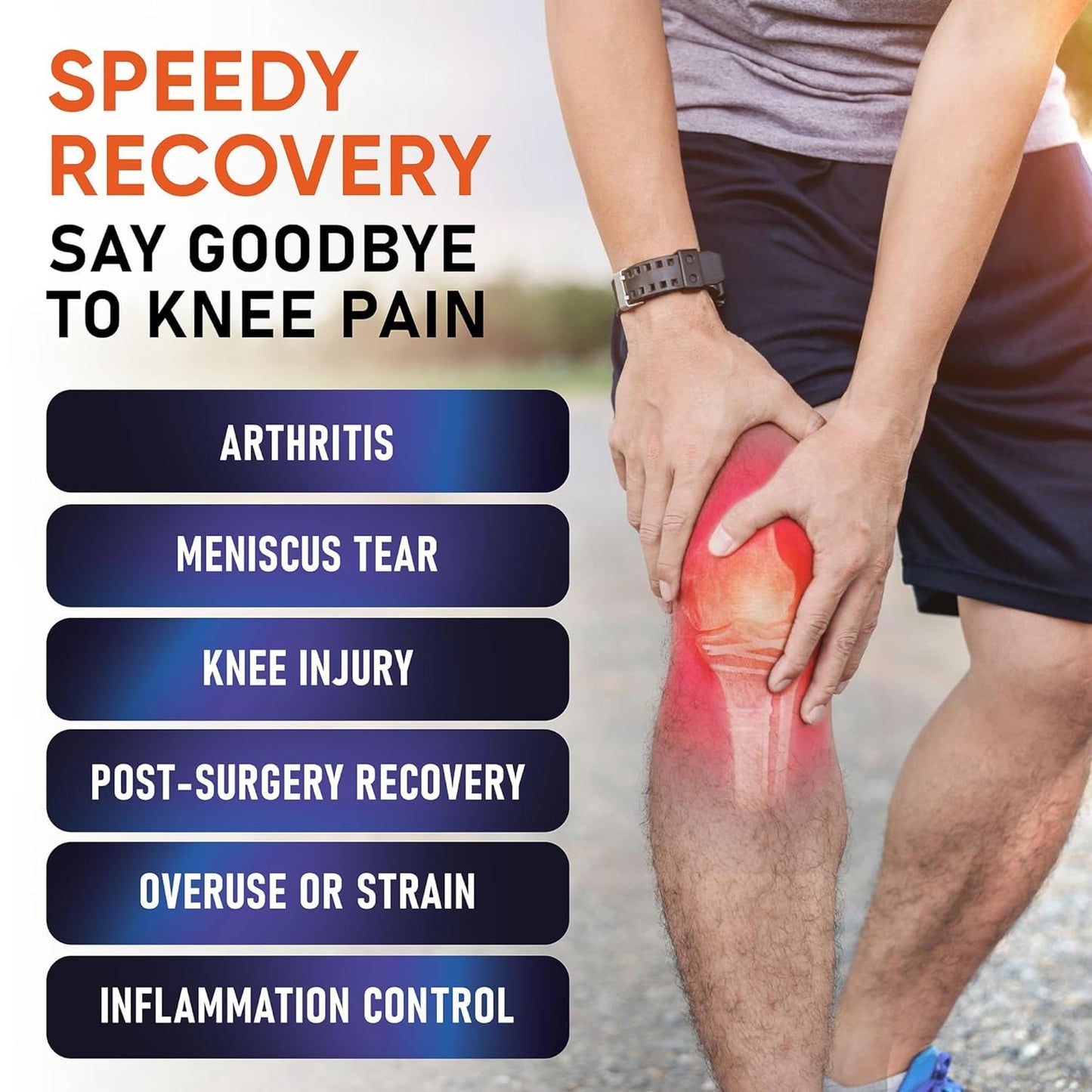 Knee Support Brace for Gym Running & Sports – HealthHikeHealthHike