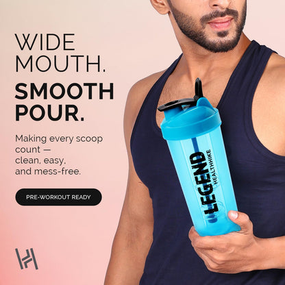 Protein Shaker Bottle 700ml BPA - Free Gym Mixer – HealthHike FusionHealthHike