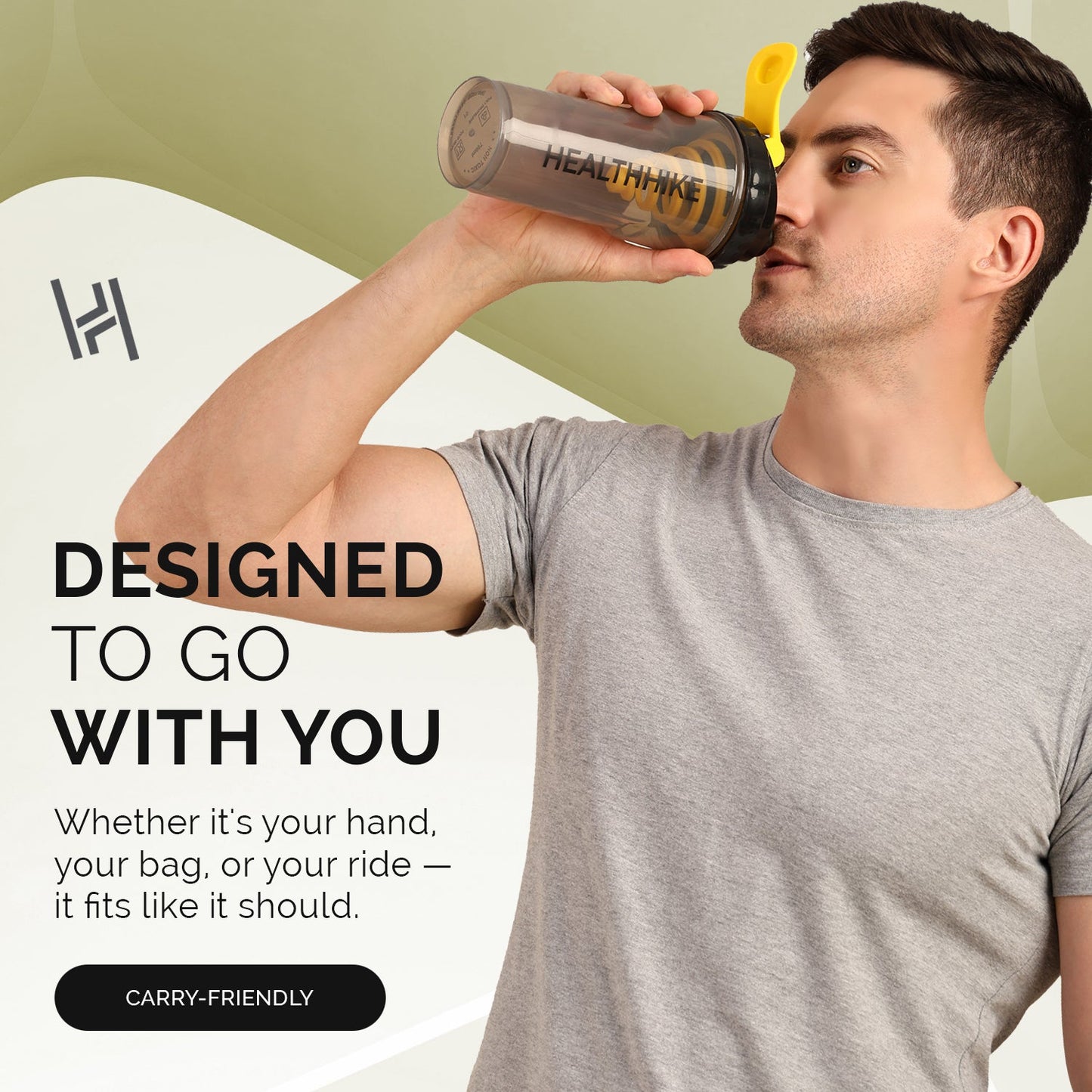 Protein Shaker Bottle 700ml Leakproof Gym Mixer – HealthHike VortexShaker BottleHealthHike