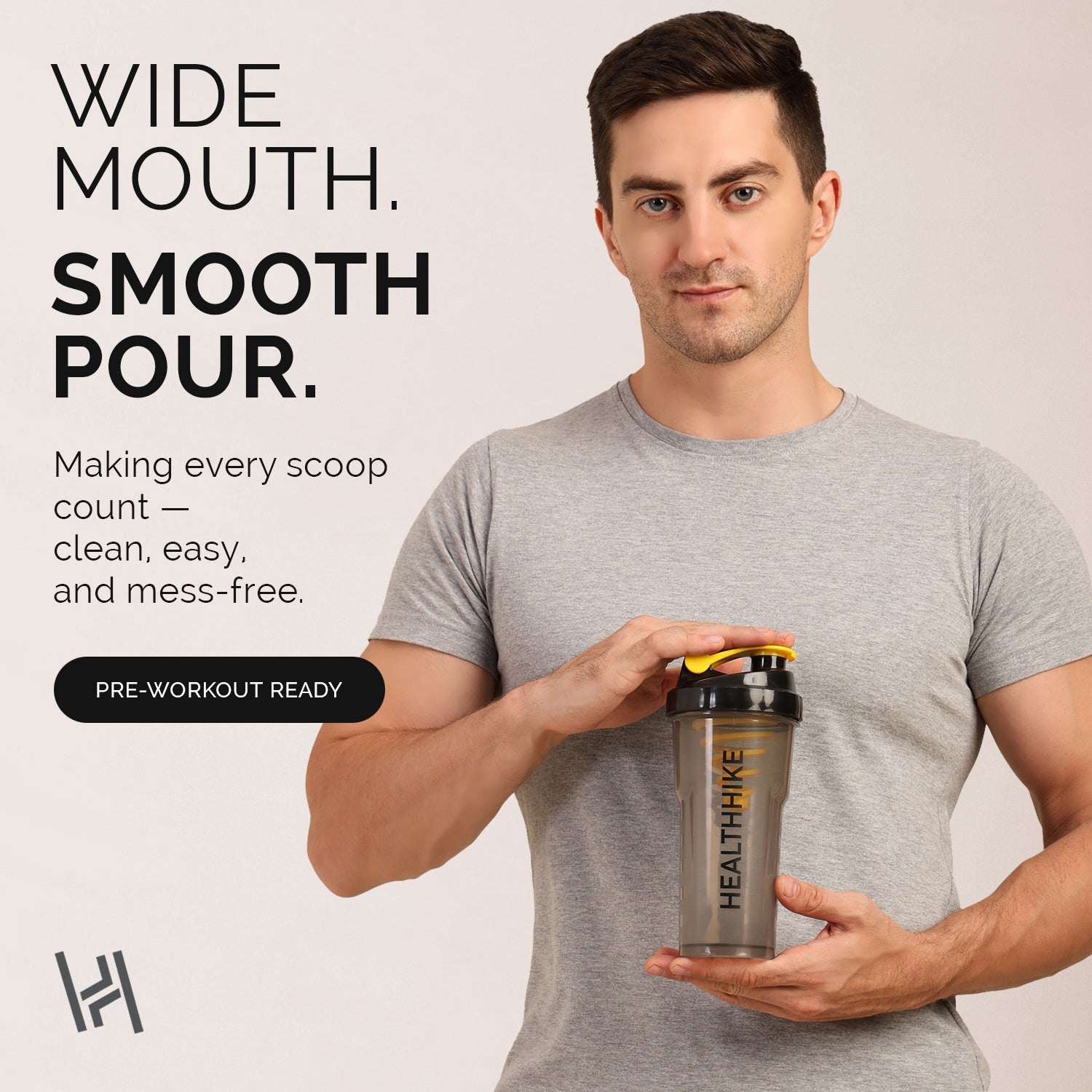 Protein Shaker Bottle 700ml Leakproof Gym Mixer – HealthHike VortexShaker BottleHealthHike
