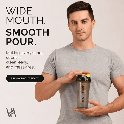 Protein Shaker Bottle 700ml Leakproof Gym Mixer – HealthHike VortexShaker BottleHealthHike