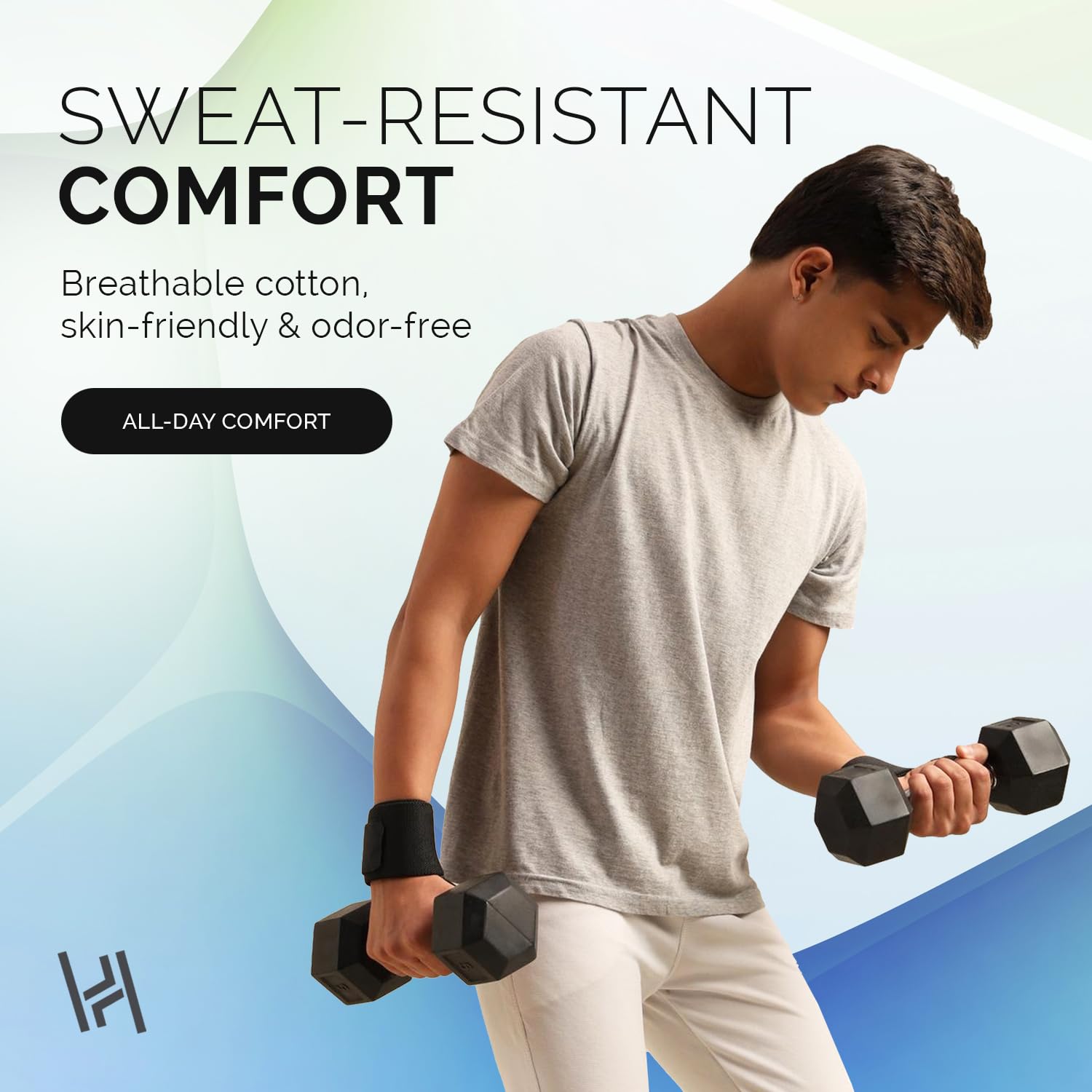 Wrist Support Band Heavy Duty Gym Stabilizer Black – HealthHikeWrist Support BandHealthHike