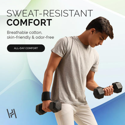 Wrist Support Band Heavy Duty Gym Stabilizer Black – HealthHikeWrist Support BandHealthHike