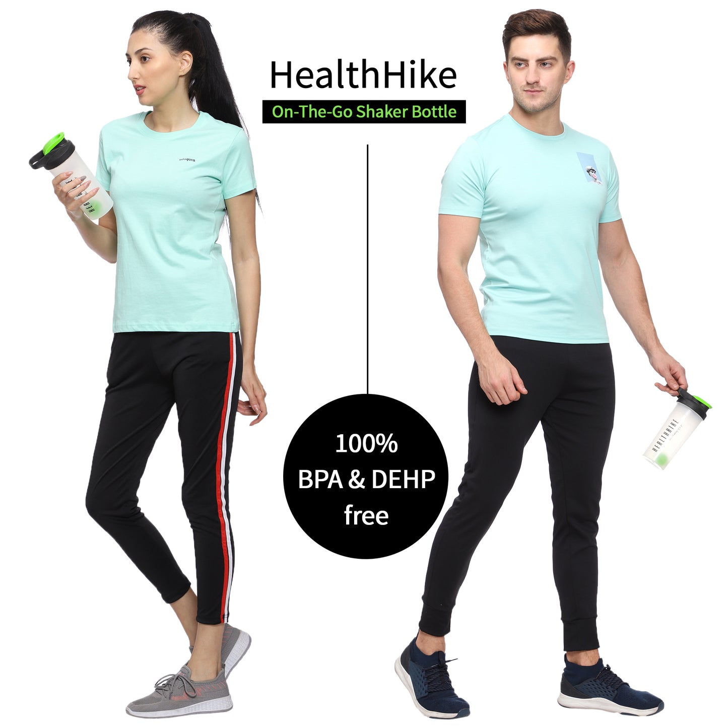 Healthhike on the go shaker bottle