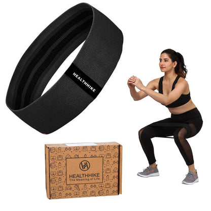 HealthHike Hip Loop Resistance Band for Glutes & Squats Exercise