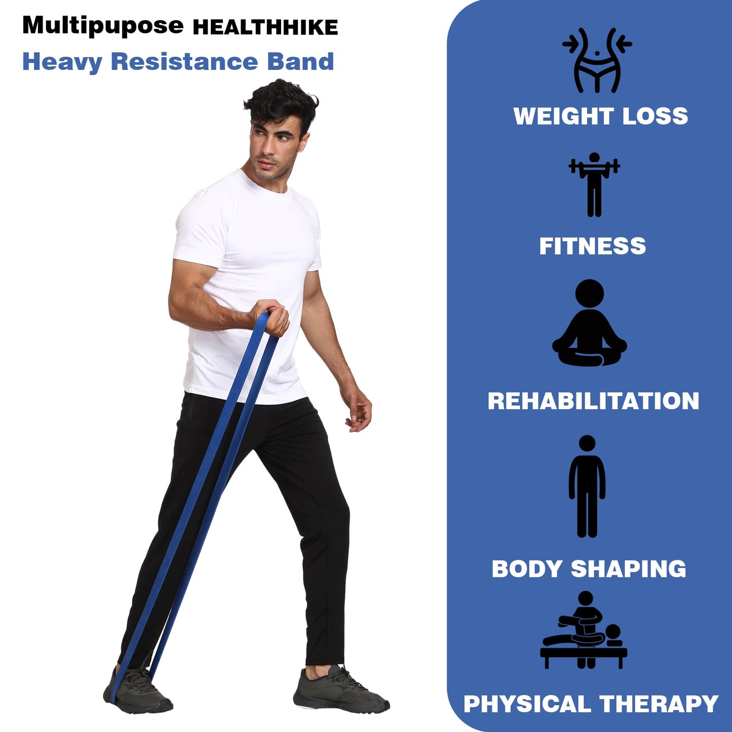 HealthHike Heavy Pull Up Assist Resistance Bands | Power Band