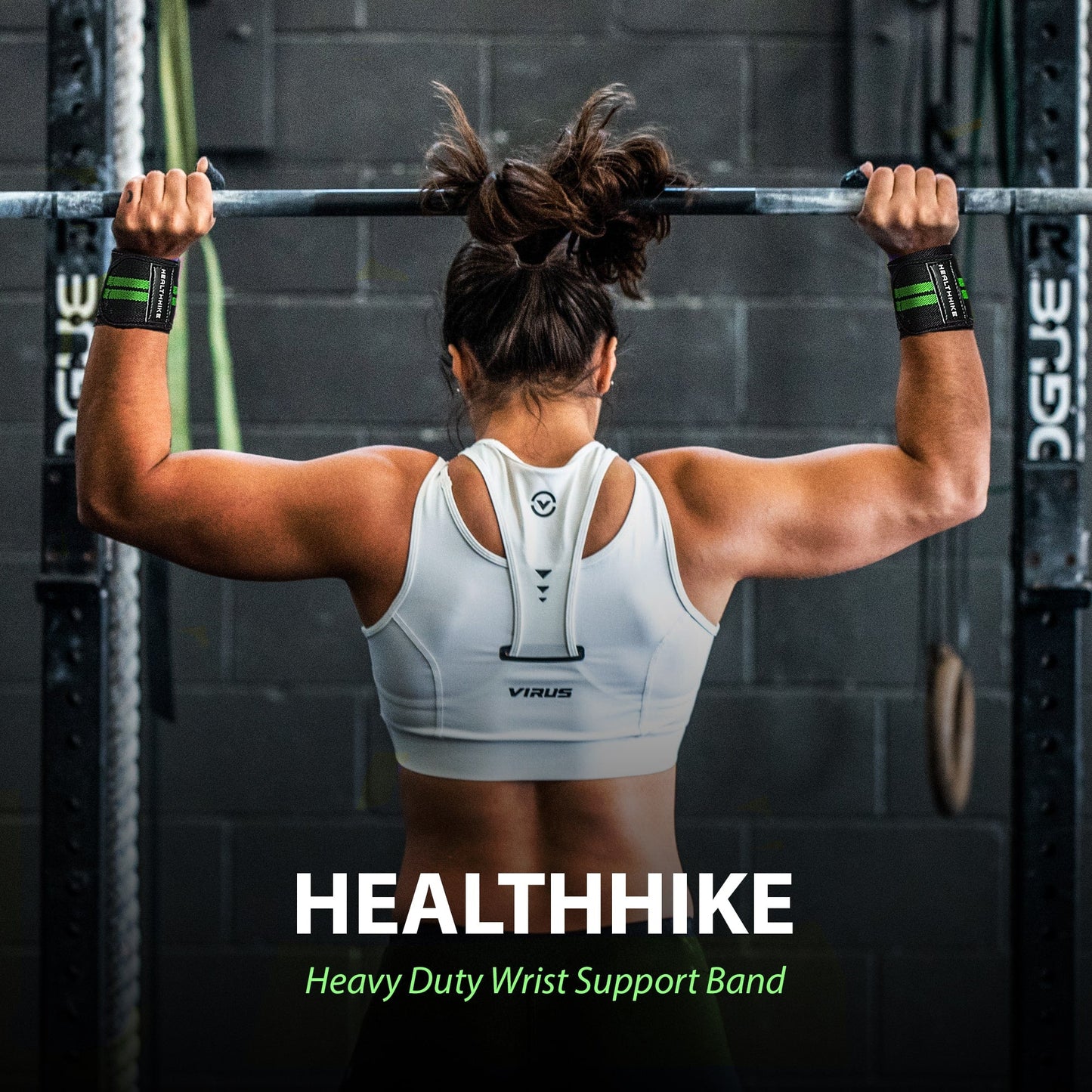 Gym Wrist Support Band Strong 2 - Strip Compression – HealthHikeWrist Support BandHealthHike