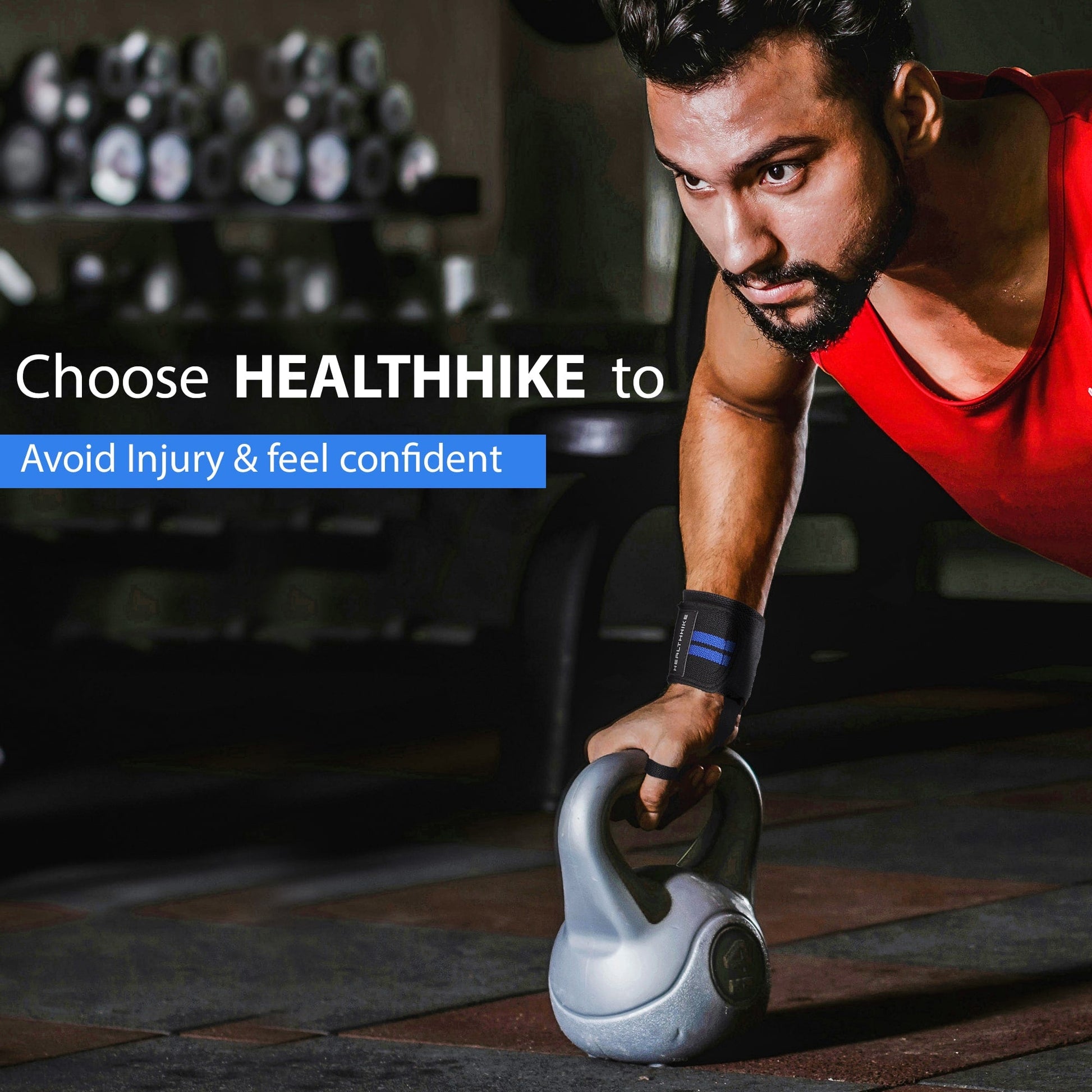 Gym Wrist Support Band Strong 2 - Strip Compression – HealthHikeWrist Support BandHealthHike