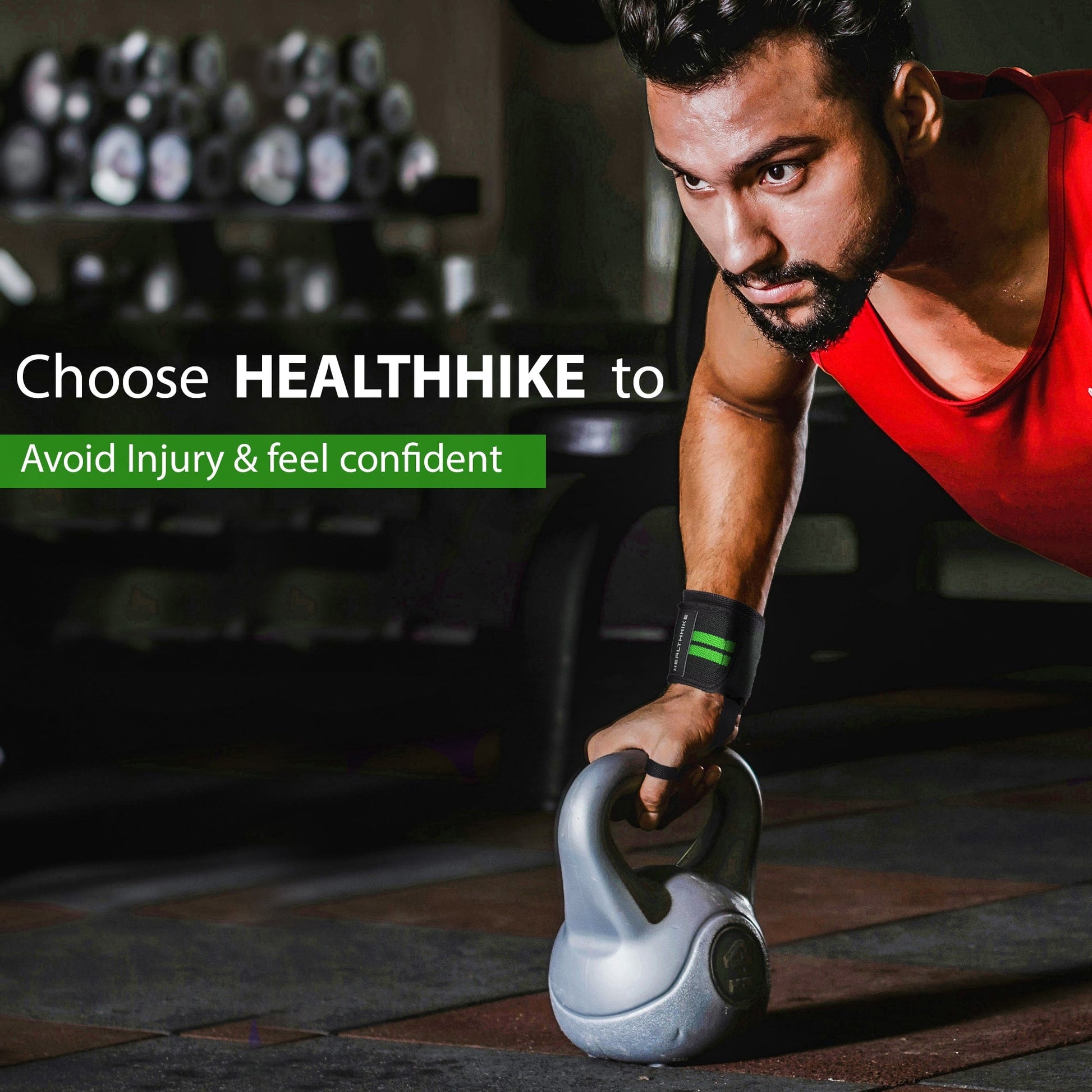 Gym Wrist Support Band Strong 2 - Strip Compression – HealthHikeWrist Support BandHealthHike