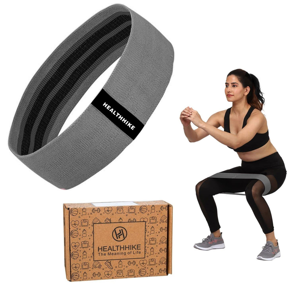 Hip Resistance Loop Band for Glutes & Squat Training – HealthHikeHealthHike