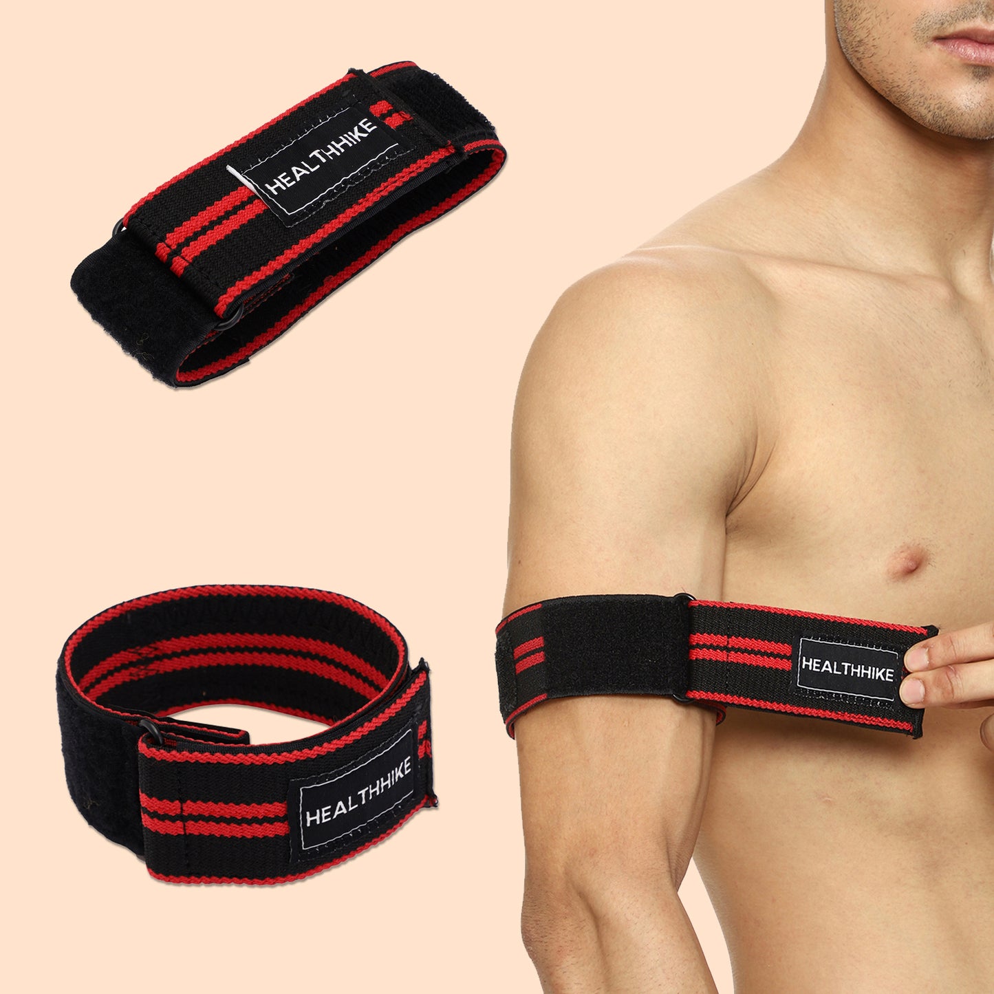 HealthHike Blood Flow Restriction Bands (BFR) for Arms Occlusion Training